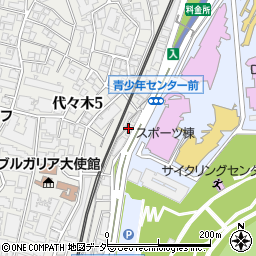 東京都渋谷区代々木5丁目59周辺の地図