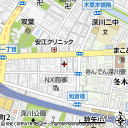 東京都江東区深川2丁目9周辺の地図