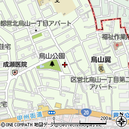 東京都世田谷区北烏山1丁目21周辺の地図