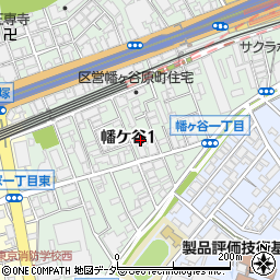 東京都渋谷区幡ケ谷1丁目周辺の地図