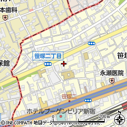 セルベコート笹塚周辺の地図