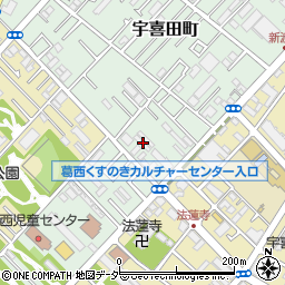 東京都江戸川区宇喜田町1284周辺の地図