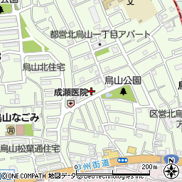 東京都世田谷区北烏山1丁目34周辺の地図