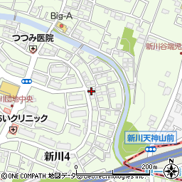 東京都三鷹市新川4丁目18-7周辺の地図
