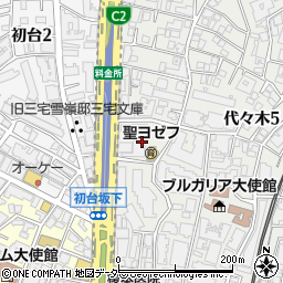 東京都渋谷区代々木5丁目16周辺の地図