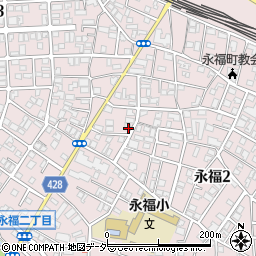 東京都杉並区永福2丁目40-16周辺の地図