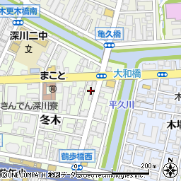 寿司孝 門前仲町周辺の地図
