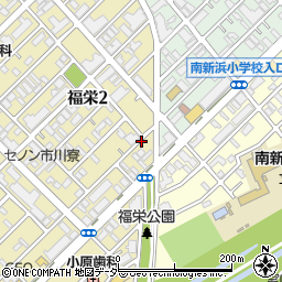 福栄2丁目akippa駐車場周辺の地図