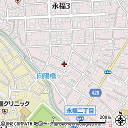 東京都杉並区永福3丁目8-11周辺の地図