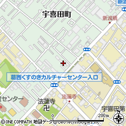 東京都江戸川区宇喜田町1291周辺の地図