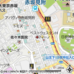 ＶＯＲＴ赤坂見附周辺の地図