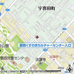 東京都江戸川区宇喜田町1279周辺の地図