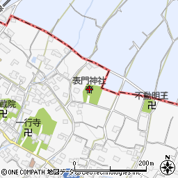 表門神社周辺の地図