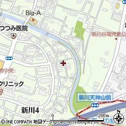 東京都三鷹市新川4丁目19-12周辺の地図