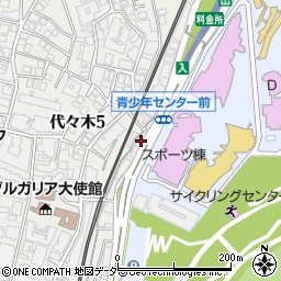 東京都渋谷区代々木5丁目59-3周辺の地図