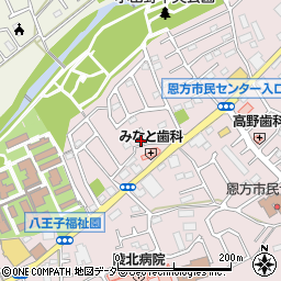 東京都八王子市西寺方町404周辺の地図