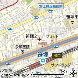 東京都渋谷区笹塚周辺の地図