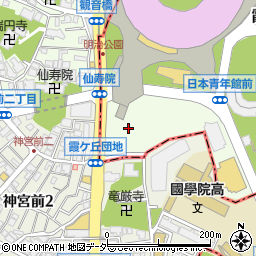 東京都新宿区霞ヶ丘町周辺の地図