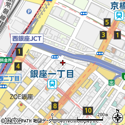 ＭＡＵＲＯＧＲＩＦＯＮＩ銀座店周辺の地図