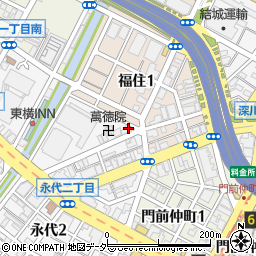 深川永福餃子周辺の地図