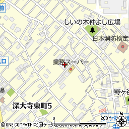 東京都調布市深大寺東町6丁目周辺の地図