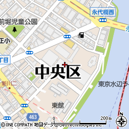 Ａリフォームの生活救急車・エクステリア工事出張サービス　新川・佃・日本橋浜・東日本橋・日本橋蛎殻・日本橋人形・出張受付センター周辺の地図