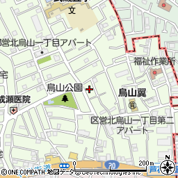 東京都世田谷区北烏山1丁目24周辺の地図