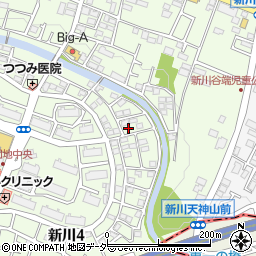 東京都三鷹市新川4丁目21-10周辺の地図
