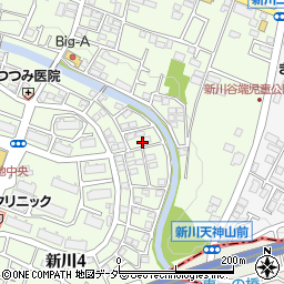 東京都三鷹市新川4丁目21-9周辺の地図