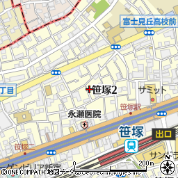 ソラージュ笹塚周辺の地図