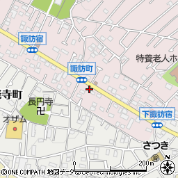 東京都八王子市諏訪町61周辺の地図