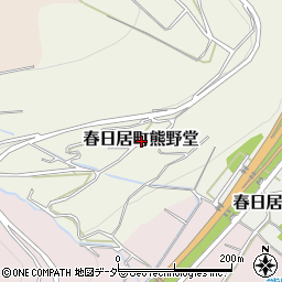 山梨県笛吹市春日居町熊野堂周辺の地図