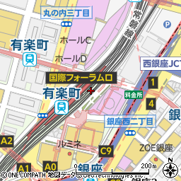 みずほ銀行有楽町駅京橋口 ＡＴＭ周辺の地図