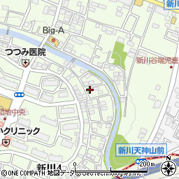 東京都三鷹市新川4丁目21-12周辺の地図