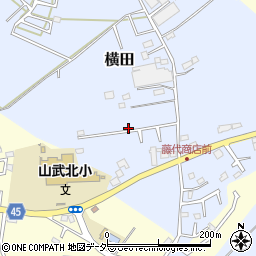 千葉県山武市横田1073周辺の地図