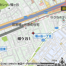 東京都渋谷区幡ケ谷1丁目25周辺の地図