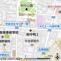 東京都府中市府中町周辺の地図