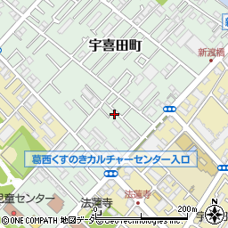 東京都江戸川区宇喜田町1296周辺の地図