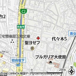 東京都渋谷区代々木5丁目18-11周辺の地図