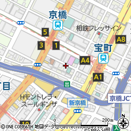 東京都中央区京橋3丁目周辺の地図