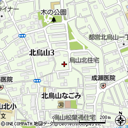 東京都世田谷区北烏山3丁目周辺の地図