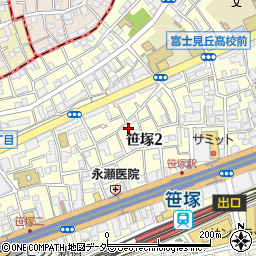 ロッシュ笹塚周辺の地図