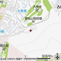 甲府市斎場周辺の地図