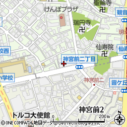 RH Cafe 千駄ヶ谷店周辺の地図