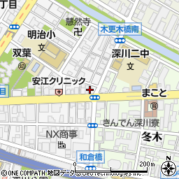 東京都江東区深川2丁目12周辺の地図