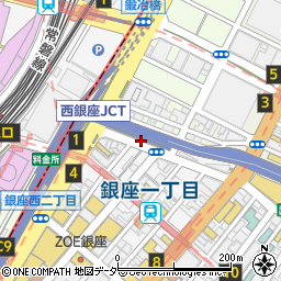 【銀座駐車場】＜バイク専用駐車場＿小型用（125CC）＞周辺の地図