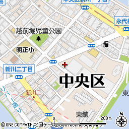 東京都中央区新川周辺の地図