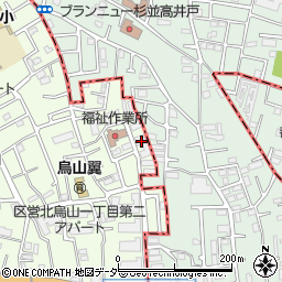 東京都世田谷区北烏山1丁目30-3周辺の地図