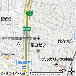 東京都渋谷区代々木5丁目18-15周辺の地図