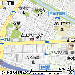 東京都江東区深川2丁目13周辺の地図